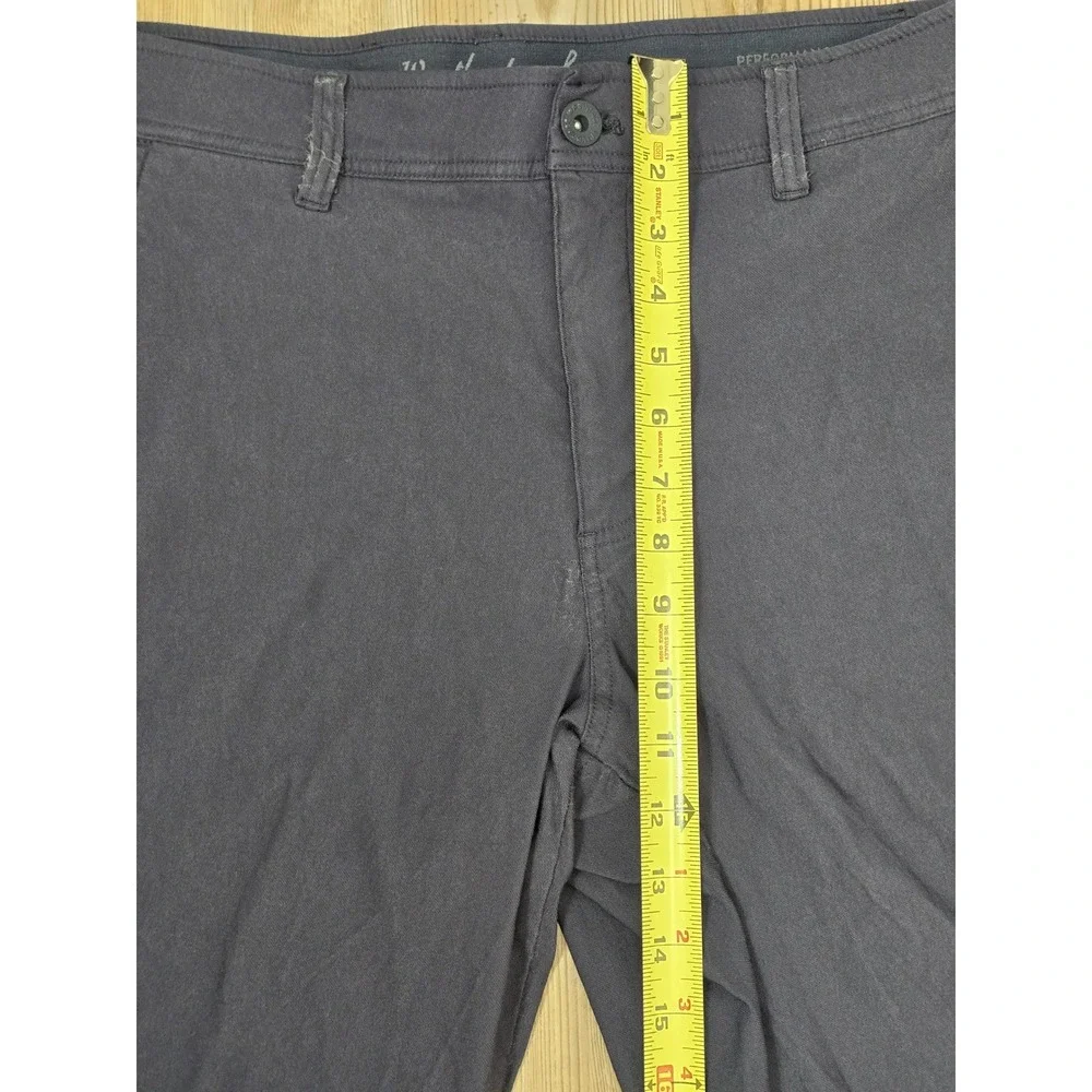 Weatherproof Vintage Mens Regular Taper Performance Flex Pants Gray 34x30